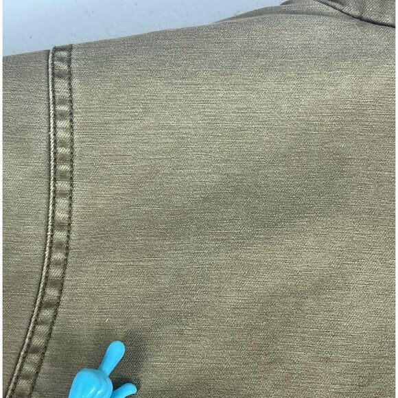 Levi's Snap Front Zip Khaki Trucker Jacket Men's Sz L Tan Pockets Quilted Lining - Picture 13 of 13